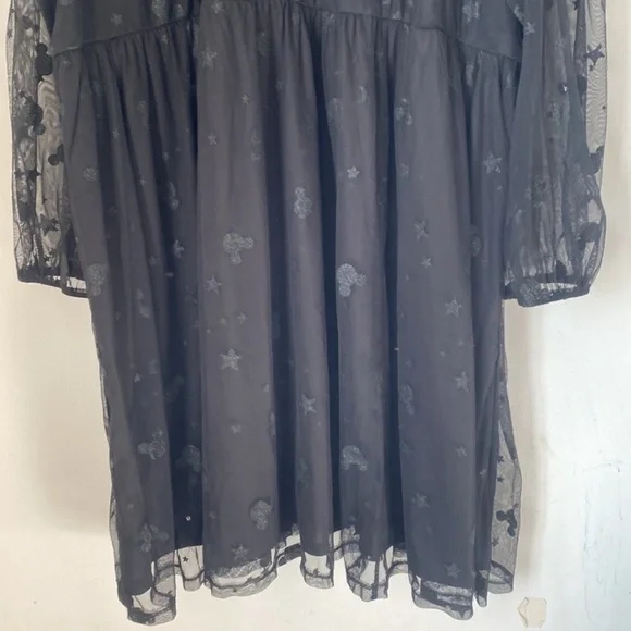 NWT Torrid 30 Mickey Stars Tulle Illusion Skater Dress - Picture 6 of 11